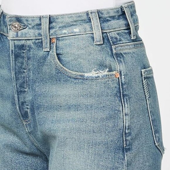 PAIGE Alexis Covered Button Fly Vintage Barrel Jeans - Picture 5 of 5